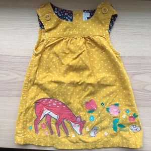 JoJo Maman Bebe Corduroy Pinafore Dress